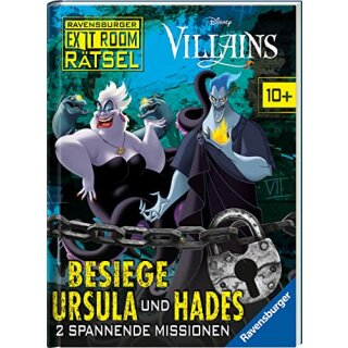 Ravensburger Exit Room Rätsel: Disney Villains - Besiege Ursula und Hades