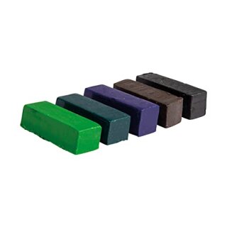 Farbpigmente für Wachs, bunt, 1x1x2,9cm, sortiert, SB-Btl. 5Stück