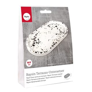 AAO BP Raysin Terrazzo-Untersetzer, für 1 Untersetzer 17,8x9,5x1,3cm