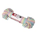 Makramee Garn, Regenbogen, 3mm ø, regenbogen, 30m,...