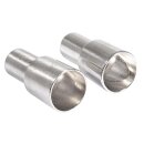 Metall Flaschenkerzenhalter f.Stabkerzen, silber,...