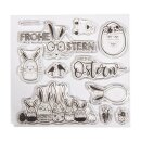 AAO Clear Stamps - "Frohe Ostern", 102,5x97mm,...