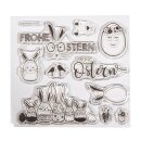 Clear Stamps - "Frohe Ostern", 102,5x97mm, 11...