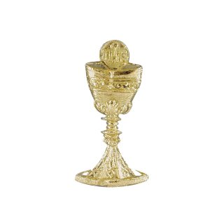 Wachsmotiv: Kelch + Hostie, 4,5 cm, gold, SB-Btl. 1 Stück