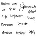Clear Stamp "Anlass 2", 96,5x91x3,2mm