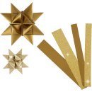 Papierstreifen für Fröbelsterne, Gold, L 44+78...