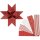 Papierstreifen für Fröbelsterne, Rot, Weiß, L 100 cm, D 18 cm, B 40 mm, 40 Streifen/ 1 Pck
