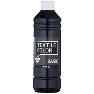 Textilfarbe, Schwarz, 500 ml/ 1 Fl.