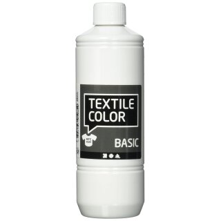 Textilfarbe, Weiß, 500 ml/ 1 Fl.