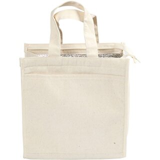 Kühltasche, Hellnatur, Größe 25x24x12 cm, 220 g, 1 Stk