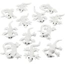 Echsen, Weiß, Größe 10-14 cm, 12 Stk/ 1 Pck