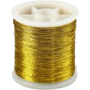 AAO Nähgarn, Gold, Dicke 0,15 mm, 100 m/ 1 Rolle
