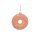 Weihnachtshänger Donut aus Glas, 2-fach, Bunt (B/H/T) 9x9x3cm