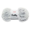 Garn Cuddly 100g/Knäuel weiß/schwarz melange