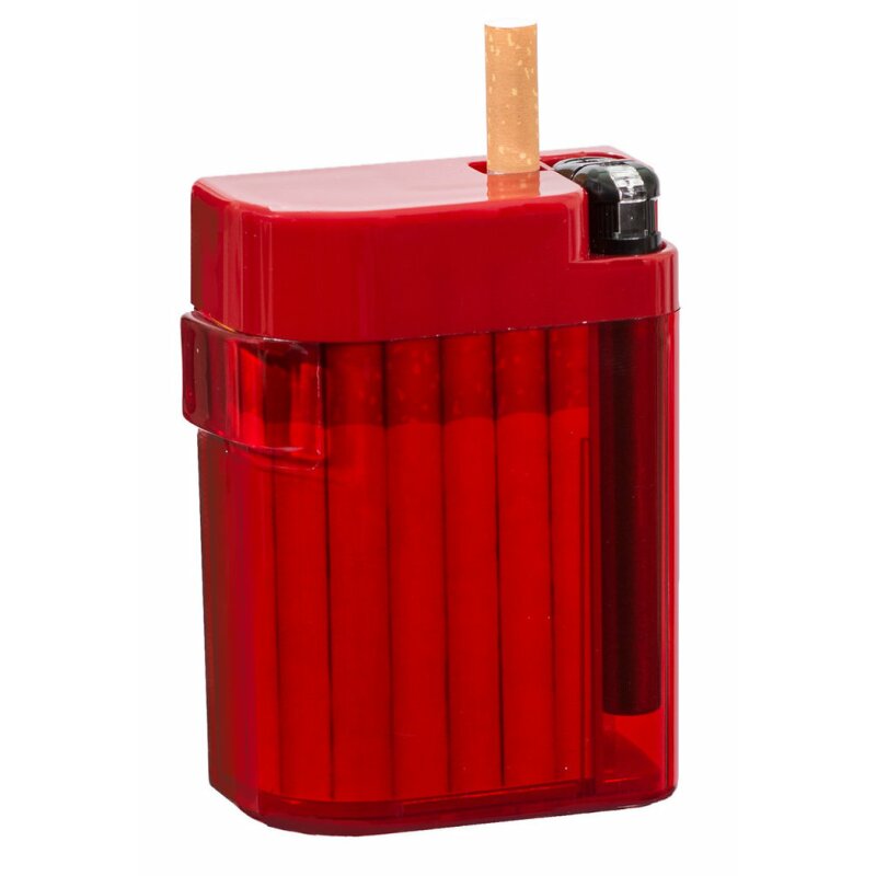 Magic Smoking Box rot,Zigarettenetui,Zigarettenbox, Zigi Box, Kippenb,  13,95 €