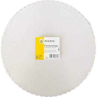 8er Tortenunterlagen rund 28cm Ø beschichtet