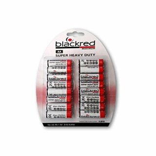 Batterie Blackred R6 / AA / 1,5V / BP16 er Mignon       Zink/Kohle