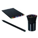 Schwarzer Bleistift mit Swarowski-Stein, 12-farbig...