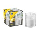 AAO LED-Kerze RELIEF GLASS