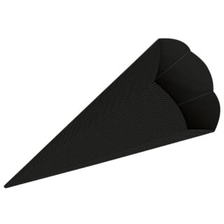 3D-SCHULTÜTEN,68CM HOCH,1ST.SCHWARZ
