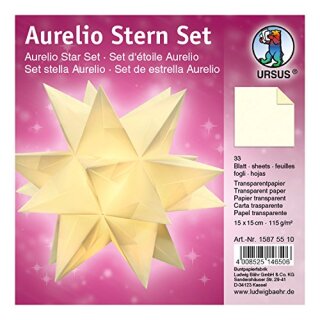 AURELIO STERN TRANSP.115G.15x15CM,33BL.CRE
