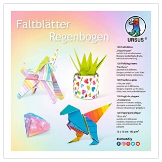 FALTBL."REGENBOGEN"80G,15x15CM,6 MOT.120BL