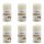 6 x Duft-Stumpenkerze geriffelt 120/58 True Scents ,Vanille