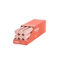 9 x Rustik Haushaltskerzen 9er Pack 270/23mm ,Nebliges Rosa