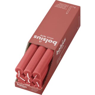 9 x Rustik Haushaltskerzen 9er Pack 270/23mm - ab August 2023 ,Rosa Blüte