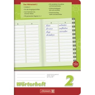 10 x Wörterheft 2 A5 28Bl