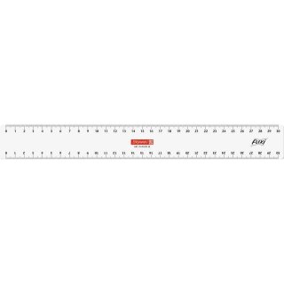 10 x Lineal Flexi 30cm glasklar PVC
