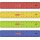 10 x Lineal Flexi 15cm 4 Farben PVC