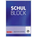 10 x Schulbl A4 70g 50Bl Lin25 gel