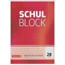 10 x Schulbl A4 70g 50Bl Lin28 gel