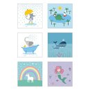 *V* Magisches Handtuch ca. 30x30cm, 6 Motive sort.