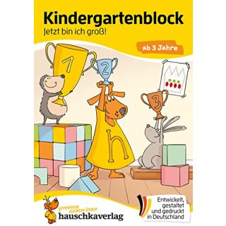 Kindergartenblock ab 3 Jahre - Jetzt bin ich groß!