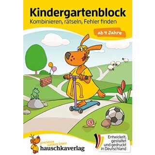 Kindergartenblock ab 4 Jahre - Kombinieren, rätseln, Fehler finden