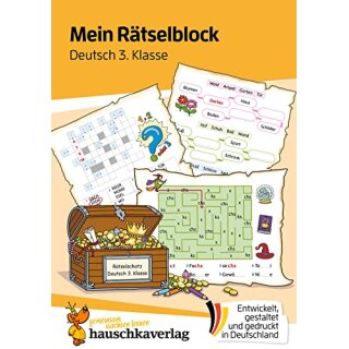 Mein Rätselblock Deutsch 3. Klasse, A5-Block