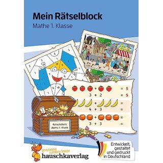 Mein Rätselblock Mathe 1. Klasse, A5-Block
