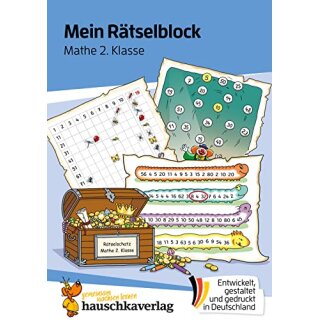 Mein Rätselblock Mathe 2. Klasse, A5-Block