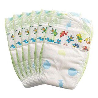 Puppenwindeln, 6 Stück, Gr. 35-50 cm