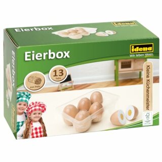 Idena Eierbox 6 Eier Holz