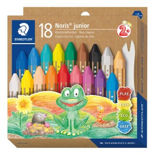 Wachsmalkreide Noris jun 18ST Etui
