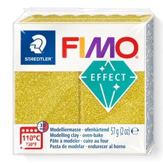 Mod.masse Fimo effect gold glitter