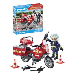 Feuerwehrmotorrad am Unfallor