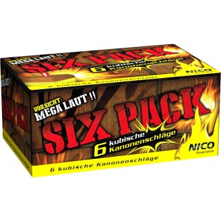 Six Pack, kub. Kanonenschlag, Kal. C, 6er-Schtl., KAT F2, ab 18 Jahre