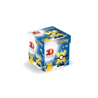 Ravensburger 3D Puzzle 11580 - Puzzle-Ball Pokémon Pokéballs - Flottball - [EN] Quick Ball - für große und kleine Pokémon Fans ab 6 Jahren