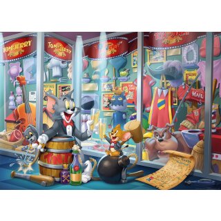 Ravensburger Puzzle 16925 - Ruhmeshalle von Tom & Jerry - 1000 Teile Tom & Jerry Puzzle für Erwachsene und Kinder ab 14 Jahren