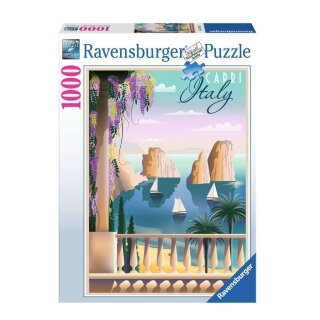 Ravensburger Puzzle 17615 - Viele Grüße aus Capri - 1000 Teile Puzzle für Erwachsene ab 14 Jahren