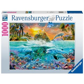 Ravensburger Puzzle 19948 - Die Unterwasserinsel - 1000 Teile Puzzle für Erwachsene ab 14 Jahren